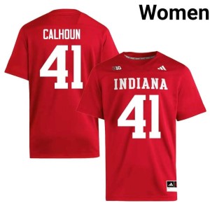 Keishaun Calhoun 2026-27 College Football #41 Hoosiers Womens Crimson Jerseys 843678-313