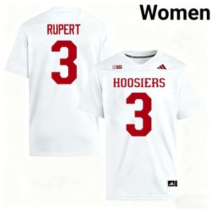 Kortez Rupert #3 Women's College Football NCAA IU White Jerseys 466020-589
