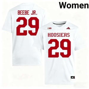 Lee Beebe Jr. #29 The Hoosier State White College Football Stitched Women Jerseys 724927-342