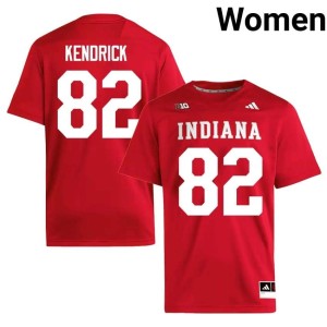 Myles Kendrick #82 College Football Crimson Game Women's IU Jerseys 590747-962