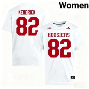 Myles Kendrick 2026 University of Indiana White College Football #82 Women Jerseys 986076-996