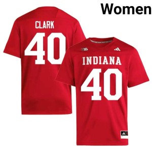 Quentin Clark Women #40 Limited University of Indiana Crimson College Football Jerseys 282349-472