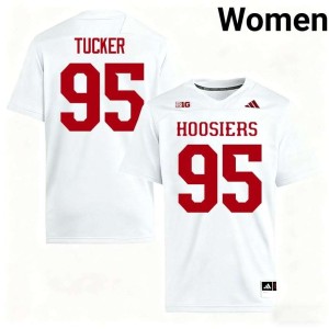 Tyrique Tucker Player Indiana College Football Womens White #95 Jersey 140306-690