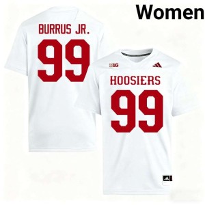 Tyrone Burrus Jr. #99 Women's White 2026 Indiana College Football Jerseys 806089-203