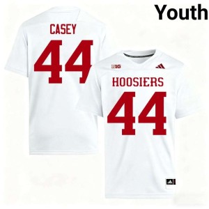 Aaron Casey College Football Stitched #44 White IU Youth Jersey 532101-962