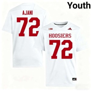 Adedamola Ajani #72 Youth 2026 College Football Indiana University White Jerseys 923210-736