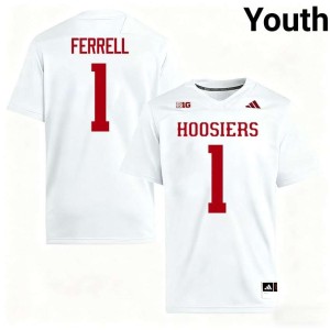 Amare Ferrell Alumni College Football White Youth #1 University of Indiana Jersey 530156-928