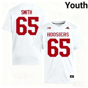 Carter Smith Indiana Hoosiers College Football Player #65 Youth White Jersey 706959-664