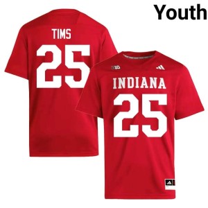 D'Montae Tims Crimson College Football Indiana Youth 2026-27 #25 Jerseys 422405-645