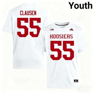Drew Clausen Youth College Football NCAA White #55 Jerseys 183540-553