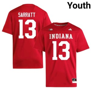 Elijah Sarratt NCAA #13 Youth Crimson College Football The Hoosier State Jersey 415526-386