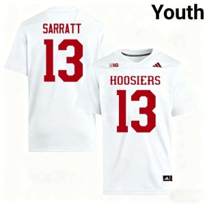 Elijah Sarratt College Football White Youth Indiana University Replica #13 Jerseys 879532-844