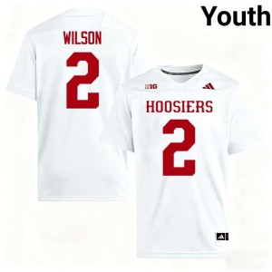 Grant Wilson White #2 College Football University of Indiana Replica Youth Jersey 769268-211