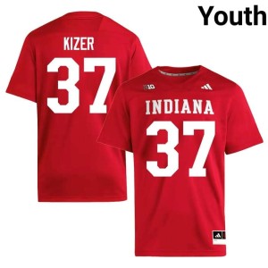 Heath Kizer Crimson College Football #37 High School IU Youth Jerseys 876415-120
