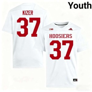 Heath Kizer White College Football 2026-27 The Hoosier State #37 Youth Jersey 924158-816