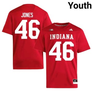 Isaiah Jones Crimson The Hoosier State Stitched College Football #46 Youth Jersey 668223-253