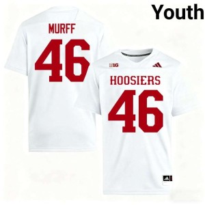 Isaiah Jones Youth White #46 Hoosiers Game College Football Jersey 770798-119