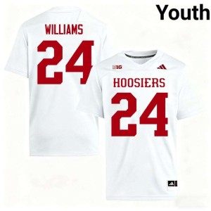 Ja'Dyn Williams Indiana University Limited #24 White College Football Youth Jersey 413603-565