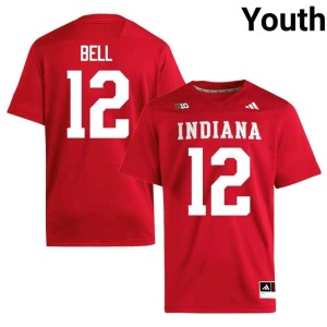 Jacob Bell #12 College Football Crimson Indiana Hoosiers Limited Youth Jerseys 398183-690
