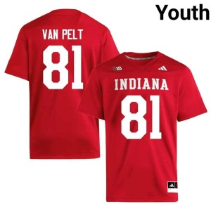 Jaidon Van Pelt #81 College Football Youth 2026-27 Crimson Jersey 277806-985