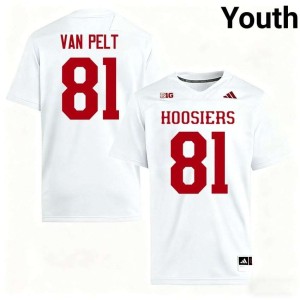 Jaidon Van Pelt Youth #81 White Stitched College Football Jersey 499467-876