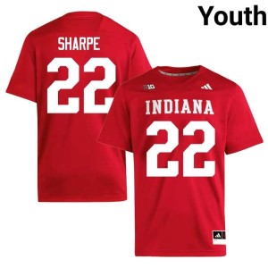 Jamari Sharpe #22 Indiana University College Football Crimson Youth 2026-27 Jerseys 850384-826