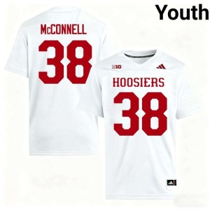 Kaden McConnell Youth White #38 College Football Game Indiana Jersey 733227-275