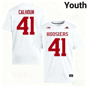 Keishaun Calhoun Game White Indiana Youth #41 College Football Jersey 587357-772