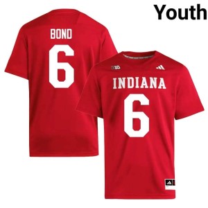 Lebron Bond Crimson #6 Youth College Football Indiana 2026-27 Jersey 491406-119