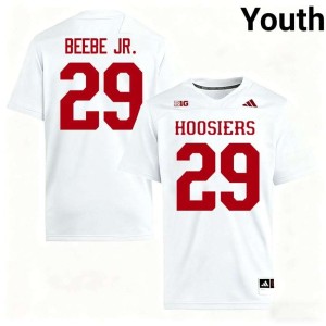 Lee Beebe Jr. #29 University of Indiana Youth White Limited College Football Jersey 476739-858