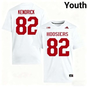 Myles Kendrick Youth Hoosiers Replica #82 White College Football Jerseys 989684-238