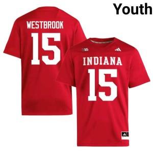 Nick Westbrook Hoosiers High School College Football Crimson Youth #15 Jersey 404626-815