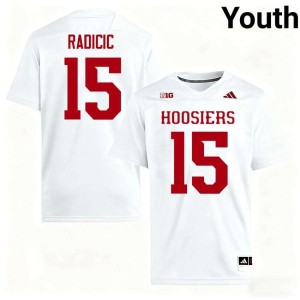 Nico Radicic #15 College Football IU Alumni Youth White Jersey 596274-786