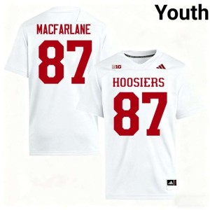 PJ MacFarlane College Football High School Youth #87 White Jerseys 164771-872