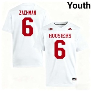 Preston Zachman #6 IU Hoosiers White Youth Limited College Football Jersey 679676-747