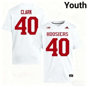Quentin Clark Player IU Hoosiers White College Football #40 Youth Jersey 569301-375