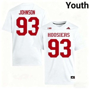 Ronelle Johnson Indiana University Game #93 Youth White College Football Jersey 730964-556