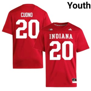 Sean Cuono #20 Limited Youth Crimson Indiana Hoosiers College Football Jerseys 804898-968