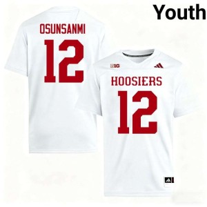 Tobi Osunsanmi Youth #12 White College Football The Hoosier State NCAA Jersey 147726-290
