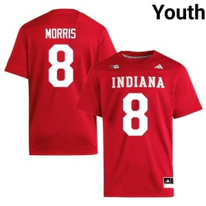 Tyler Morris Youth Alumni Crimson The Hoosier State College Football #8 Jerseys 502125-589